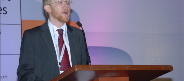 Tim Goddard speaking in India