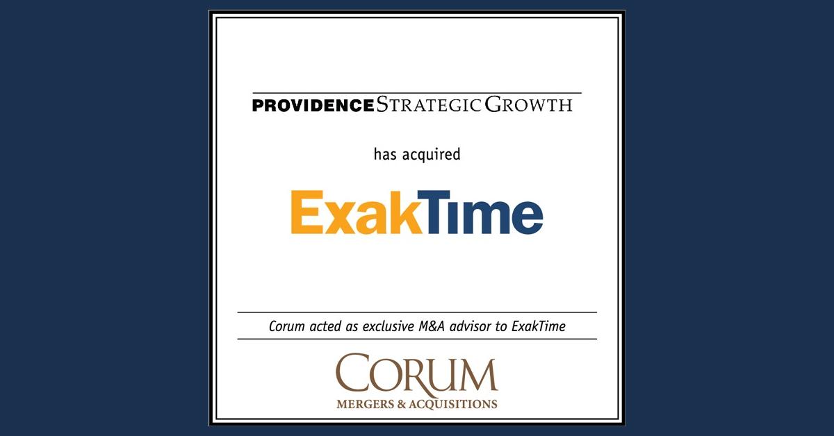 Providence Strategic Growth Exaktime Corum Group